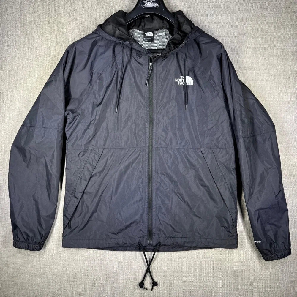 The North Face Mens Antora Rain Hoodie Black Dryvent Size Medium